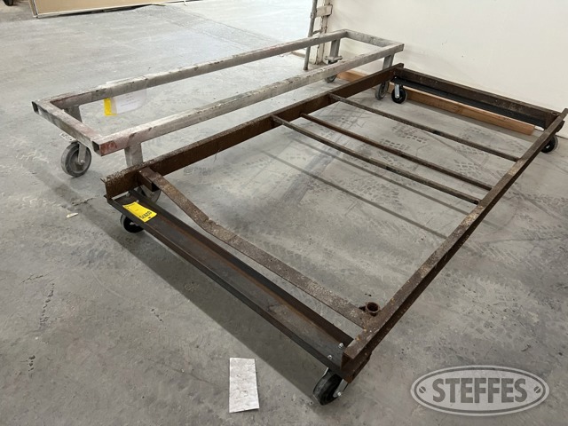 (2) Industrial steel fabricating carts